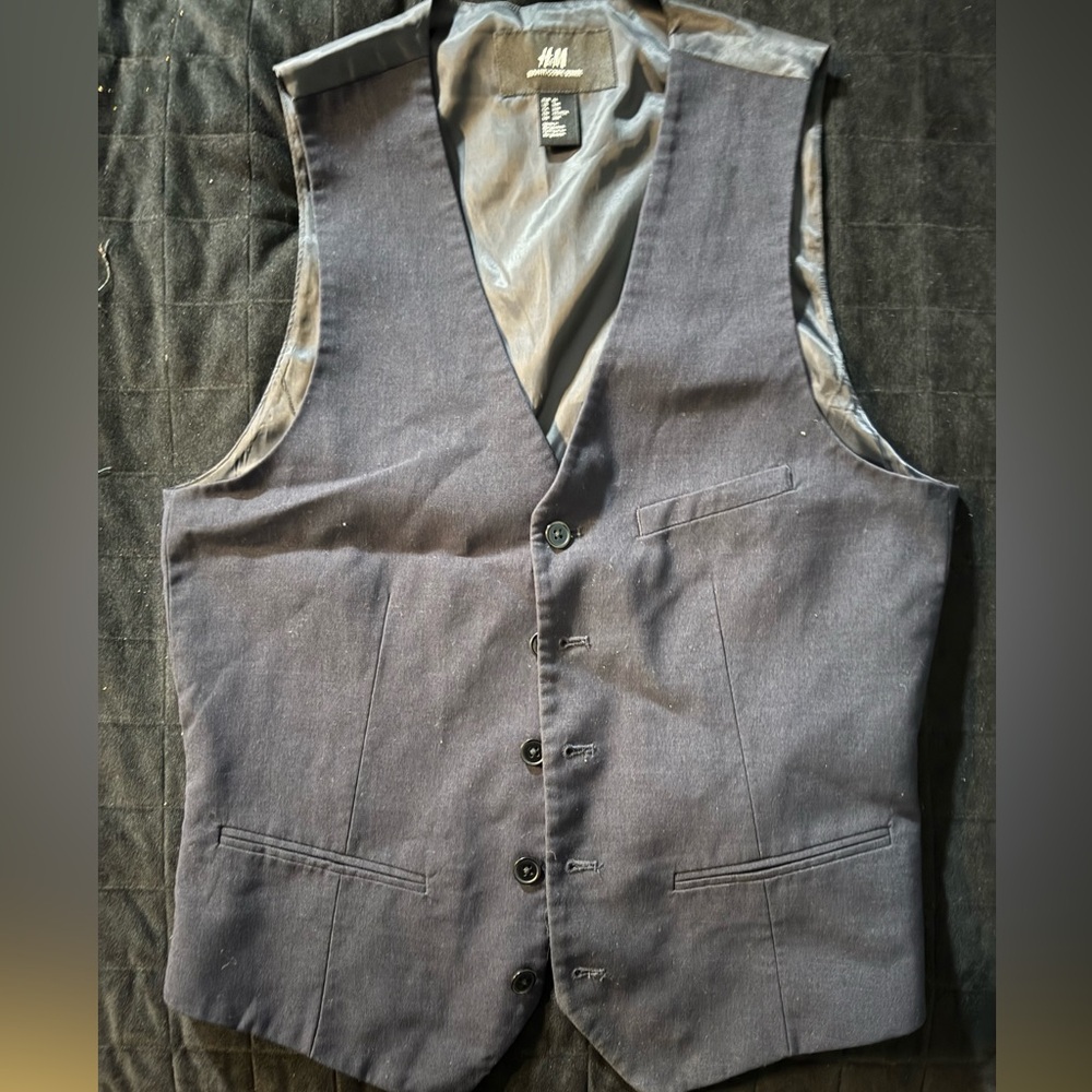 H&M Slim Fit Black Vest
